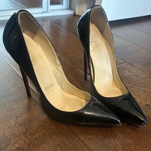 Christian Louboutin Black Patent Leather Pumps